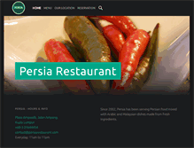 Tablet Screenshot of persiarestaurant.com